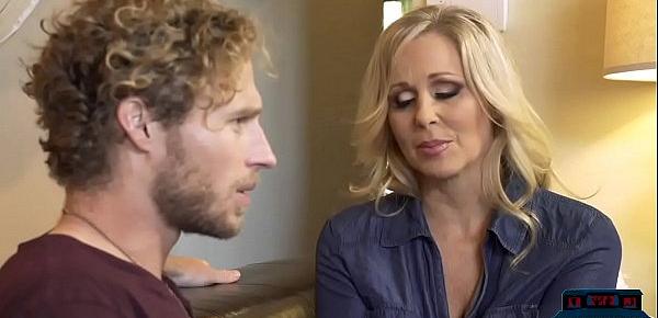  Mature MILF mom Julia Ann fucks a much younger guy